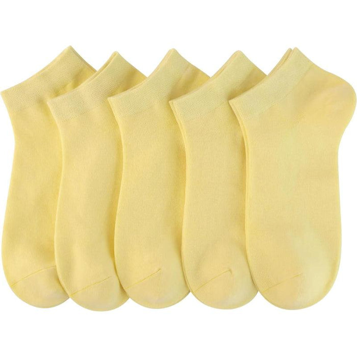 5 Pack Bamboo Viscose Low Cut Antimicrobial Socks