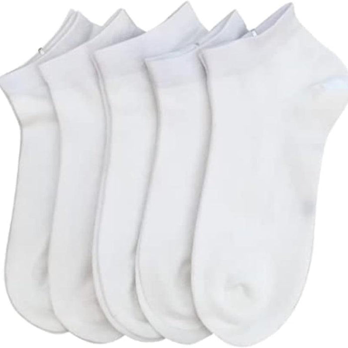 5 Pack Bamboo Viscose Low Cut Antimicrobial Socks