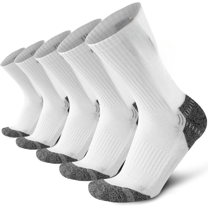 5 Pair Light Cushioned Athletic Running Anti Blister Socks