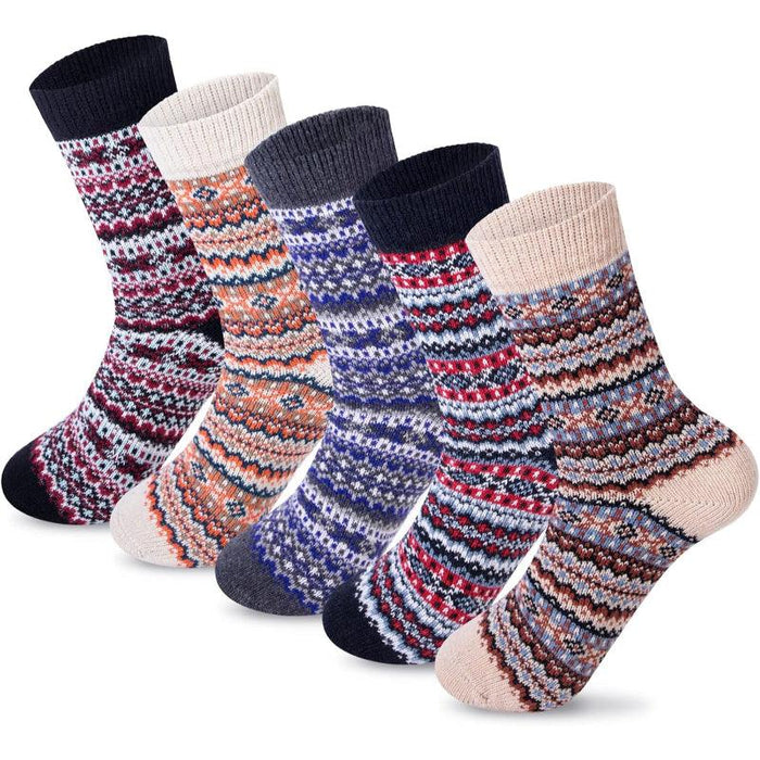 5 Pack Thermal Winter Socks – All Day Warmth and Comfort