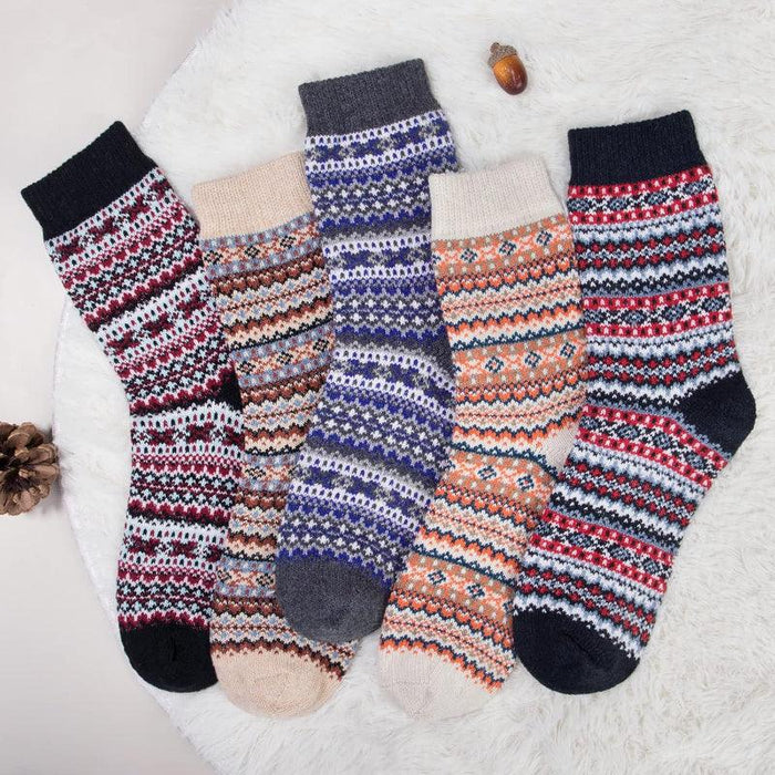 5 Pack Thermal Winter Socks – All Day Warmth and Comfort