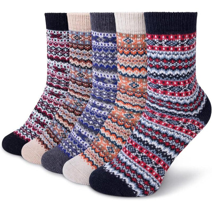 5 Pack Thermal Winter Socks – All Day Warmth and Comfort