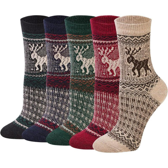 5 Pairs Everyday Comfort Socks - All-Day Warmth and Support