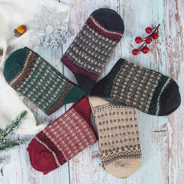 5 Pairs Everyday Comfort Socks - All-Day Warmth and Support