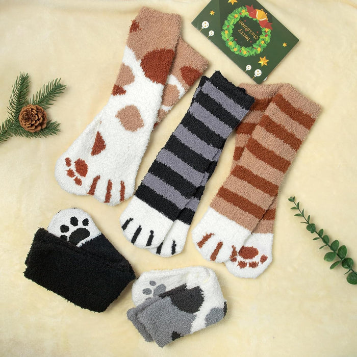 5 Pack Fuzzy Slipper Diabetic Socks – Warmth and Safety Combined