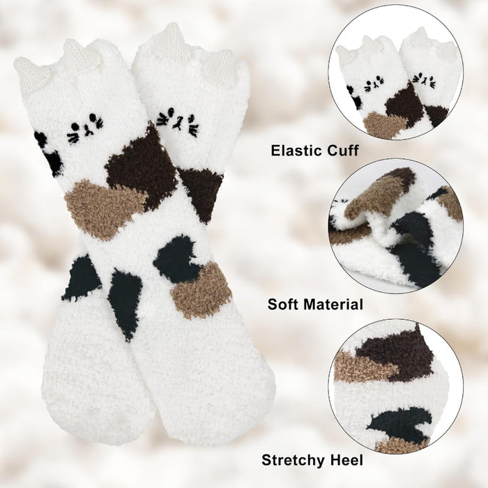 5 Pack Fuzzy Slipper Diabetic Socks – Warmth and Safety Combined