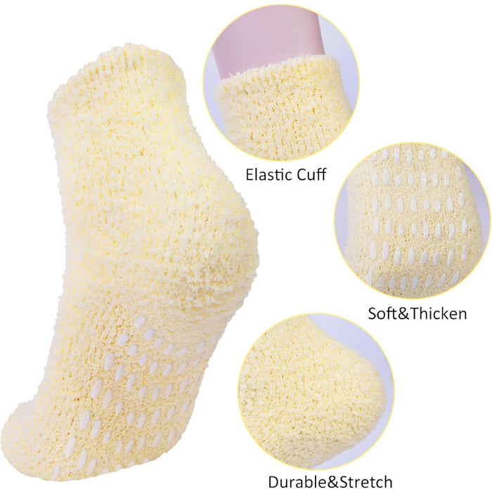 5 Pack Fuzzy Slipper Diabetic Socks – Warmth and Safety Combined