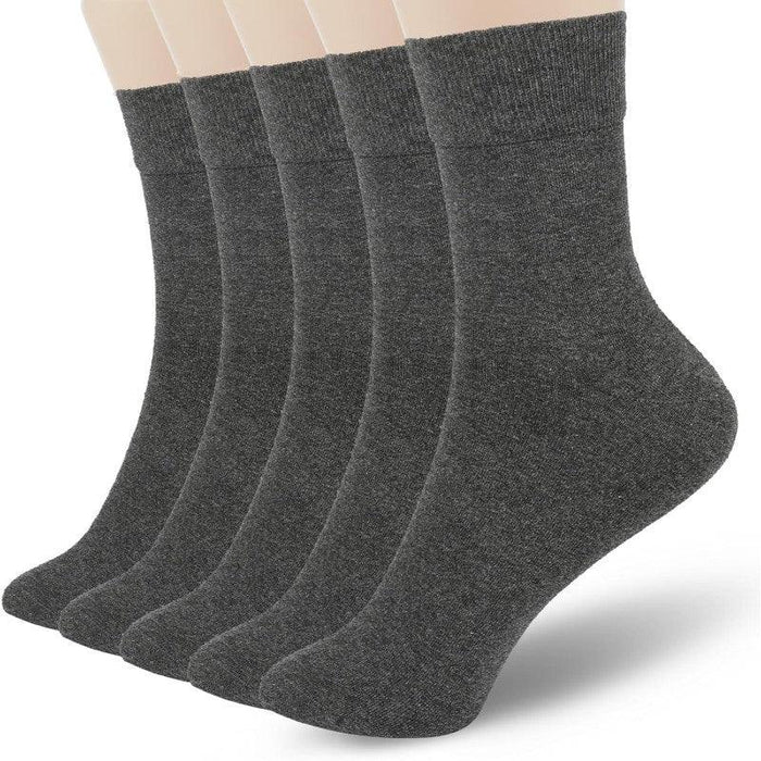 5 Pairs Soft Cotton Bootie Socks - Comfortable and Breathable