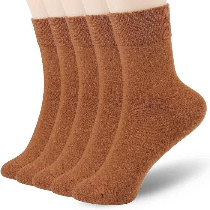 5 Pairs Soft Cotton Bootie Socks - Comfortable and Breathable