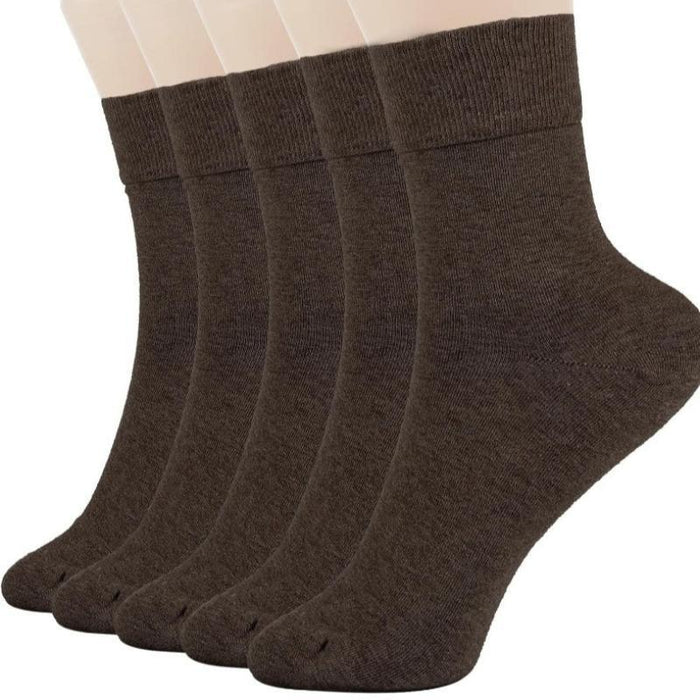 5 Pairs Soft Cotton Bootie Socks - Comfortable and Breathable