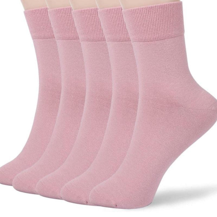 5 Pairs Soft Cotton Bootie Socks - Comfortable and Breathable