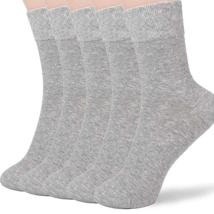 5 Pairs Soft Cotton Bootie Socks - Comfortable and Breathable