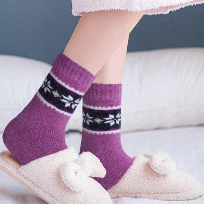 5 Pairs Wool Blend Daily Socks – Warmth with Everyday Style