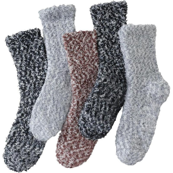 5 Pairs Winter Fluffy Slipper Socks – Warmth, Comfort and Style