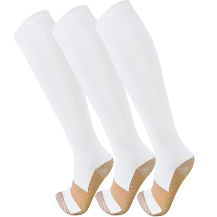 3 Pairs Stretch Compression Socks - Daily Use Support