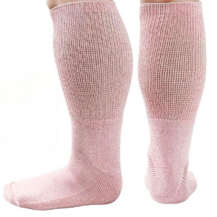 Pack Of 4 Extra Wide Non Slip Diabetic Socks