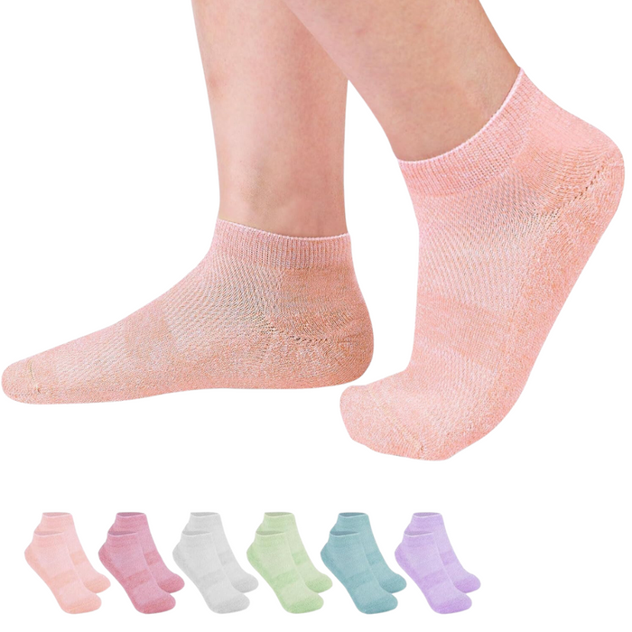 6 Pack Non Binding Low Diabetic Socks – Seamless and Comfortable