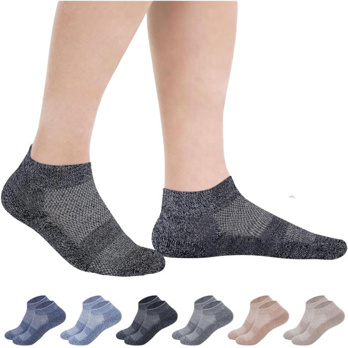 Pack Of 6 Non Binding Diabetic Socks With Seamless Comfort