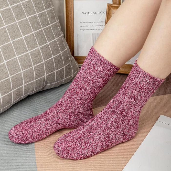 5 Pairs Comfy Wool Blend Socks – Warmth and Everyday Comfort