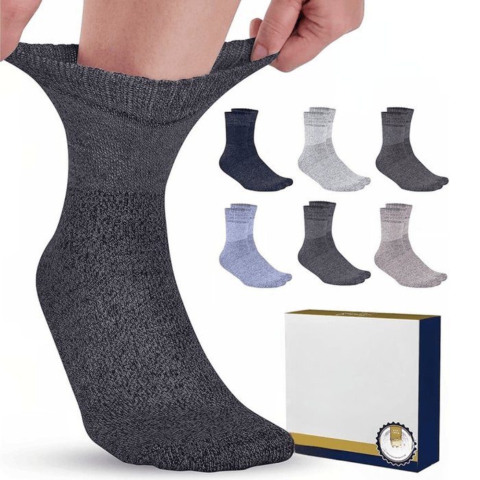 6 Pairs Soft Bamboo Neuropathy Socks For Everyday Comfort