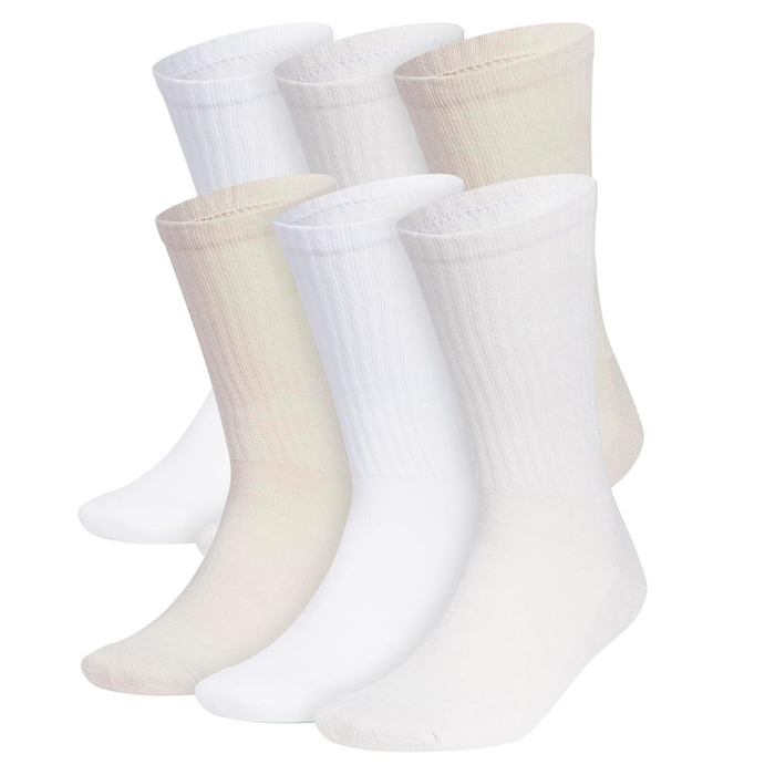 6 Pairs Athletic Crew Compression Socks - Support and Comfort