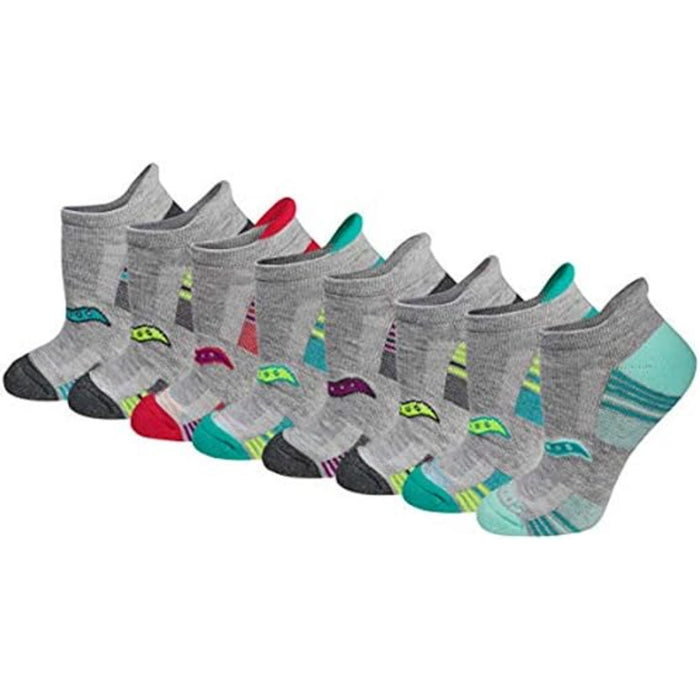 Pack Of 8 Athletic Low Cut Cushioned Socks