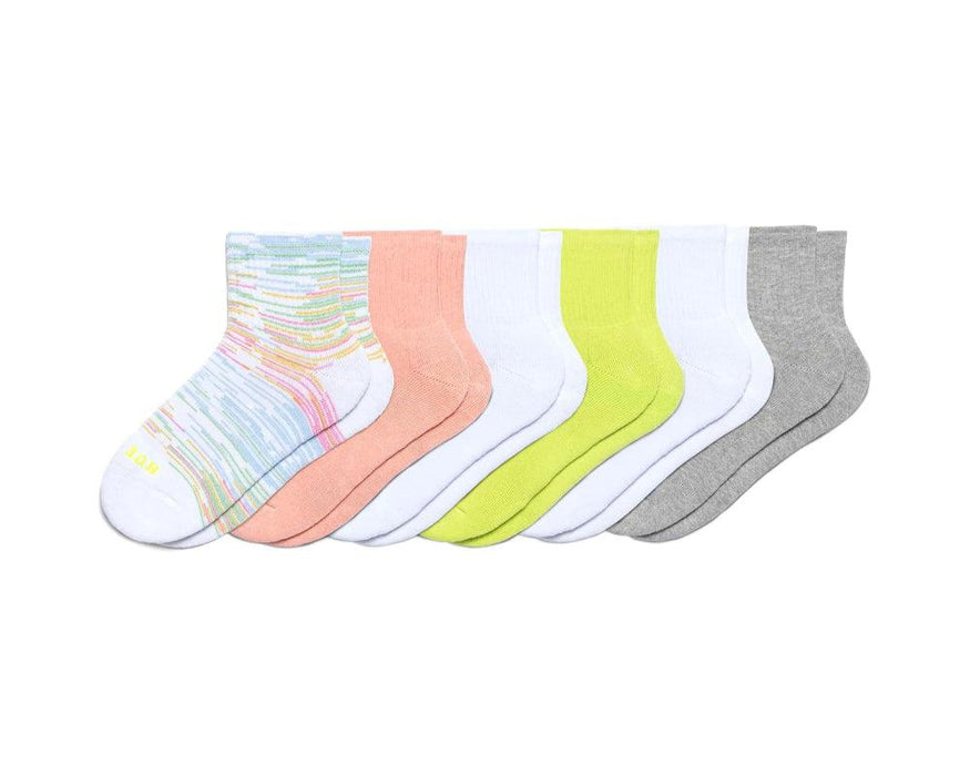 6 Pair Versatile Comfy Cushioned Socks For Daily Wear