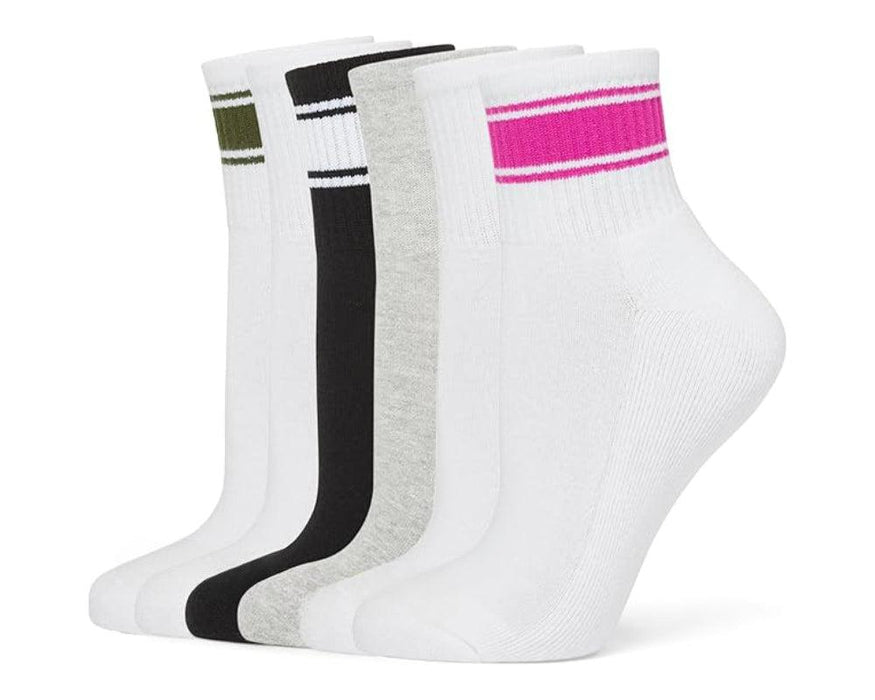 6 Pair Versatile Comfy Cushioned Socks For Daily Wear