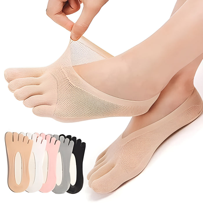 5 Pair Anti Bunion Socks With Non Slip Silicone