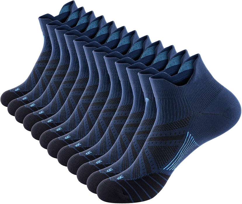 6 Pairs Compression Antimicrobial Socks – Support and Comfort