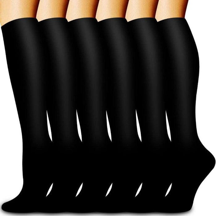 6 Pack Copper Compression Socks – Support and Circulation Boost