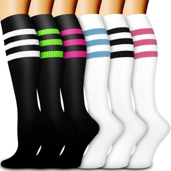 6 Pack Copper Compression Socks – Support and Circulation Boost