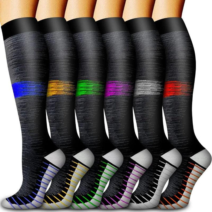 6 Pack Copper Compression Socks – Support and Circulation Boost