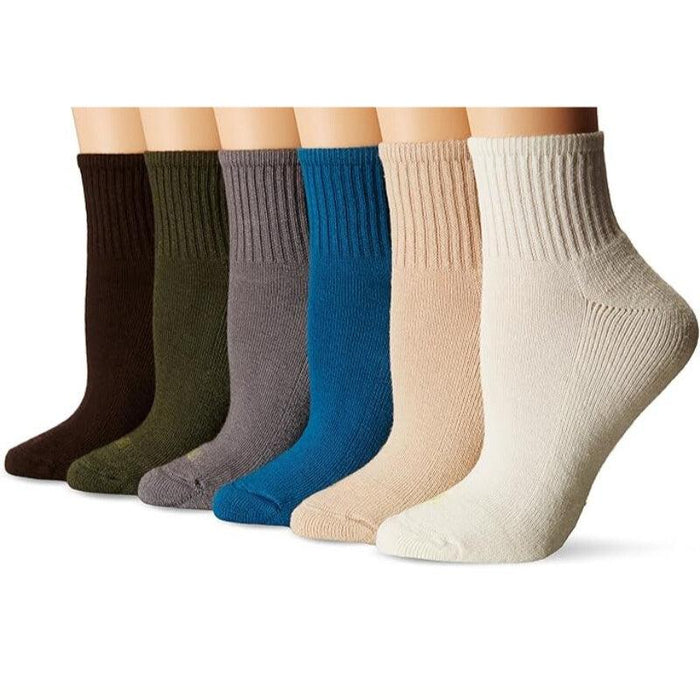 6 Pair Mini Crew Socks - Everyday Comfort and Versatility