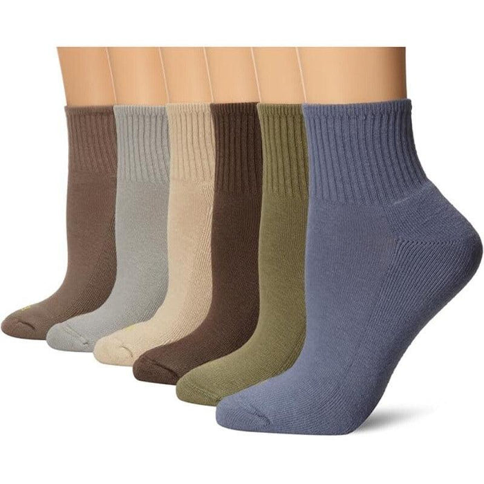 6 Pair Mini Crew Socks - Everyday Comfort and Versatility