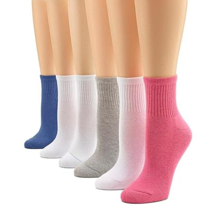 6 Pair Mini Crew Socks - Everyday Comfort and Versatility