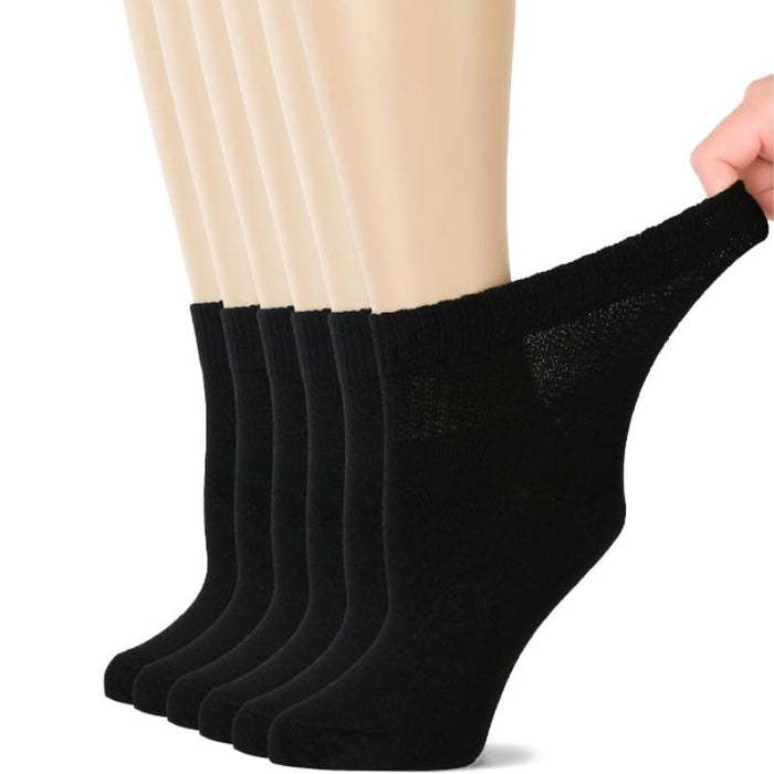 6 Pairs Bamboo Stretchy Diabetic Socks