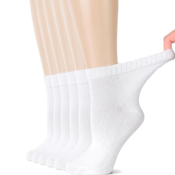 6 Pairs Bamboo Stretchy Diabetic Socks