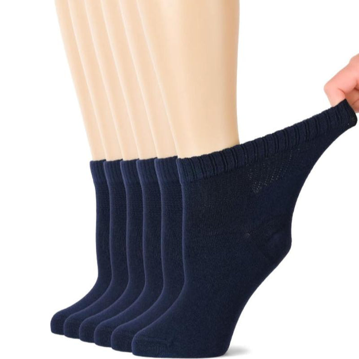 6 Pairs Bamboo Stretchy Diabetic Socks