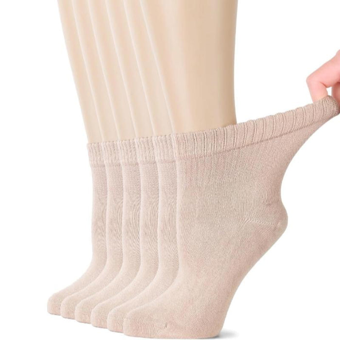 6 Pairs Bamboo Stretchy Diabetic Socks