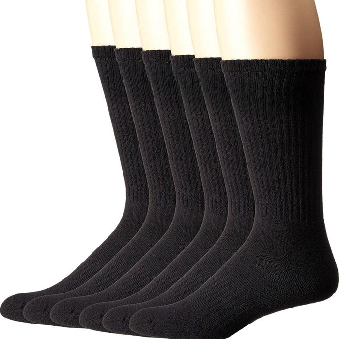 6 Pack Cushioned Toe Socks – Reinforced Heel and Toe Design