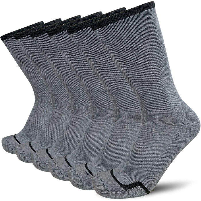 6 Pairs Moisture-Wicking Antimicrobial Socks - Built for Performance