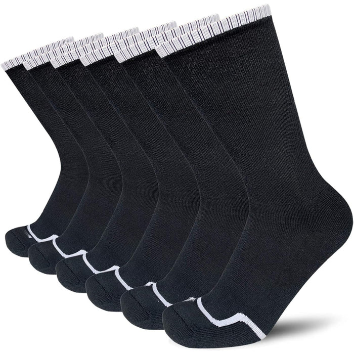 6 Pairs Moisture-Wicking Antimicrobial Socks - Built for Performance