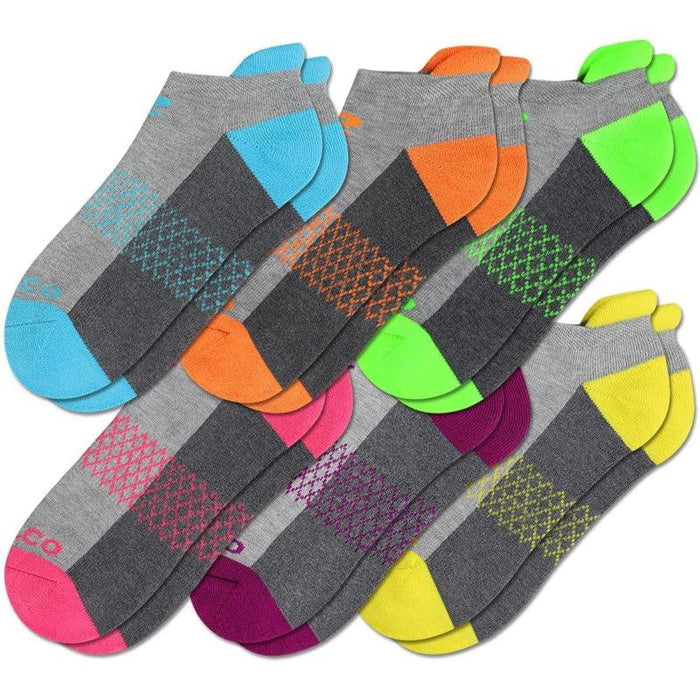 6 Pairs Running Compression Socks - Cushioned and Supportive