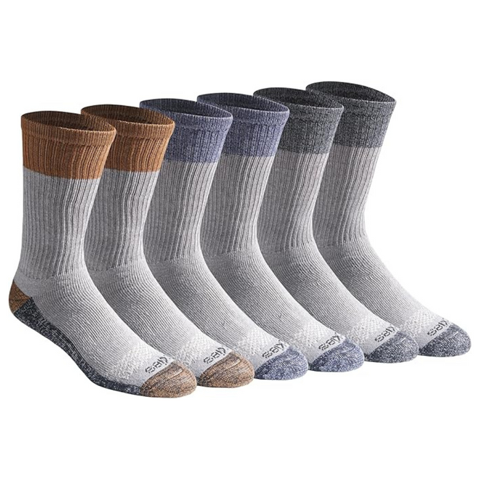 6 Pair Soft Cushioned Socks - Active Lifestyle and Comfort