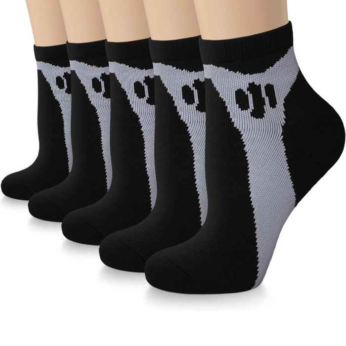 5 Pieces Of Lightweight Design Compression Plantar Socks