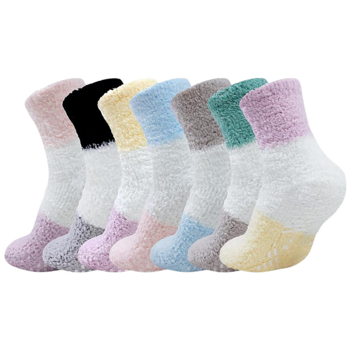 7-Pack Non-Slip Diabetic Socks - Cozy and Comfortable