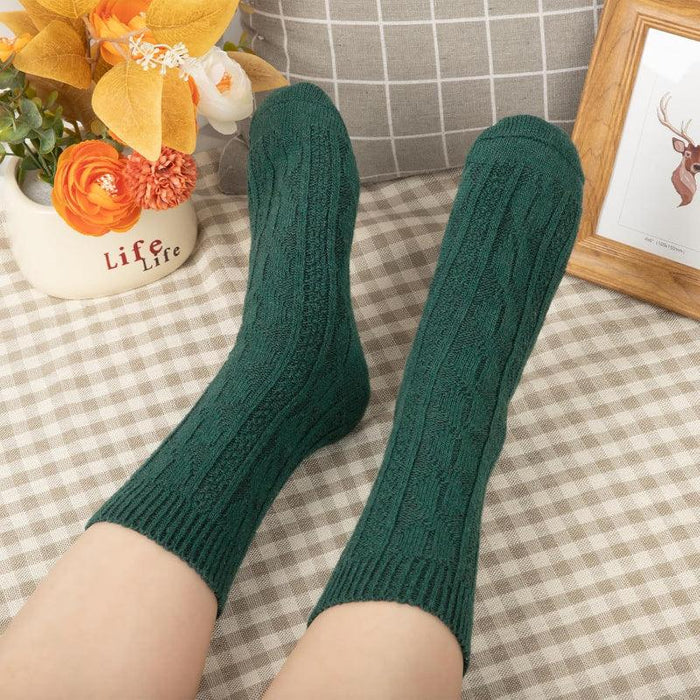 5-Pack Ribbed Mid-Length Socks - Comfortable and Stylish