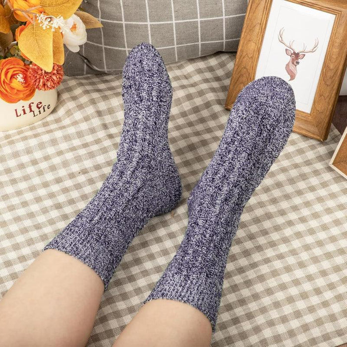 5 Pairs Comfy Wool Blend Socks – Warmth and Everyday Comfort