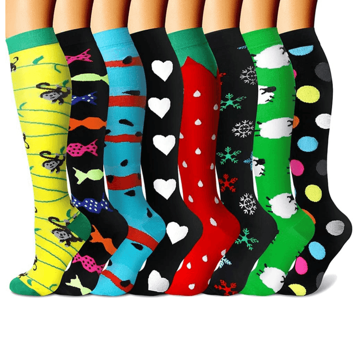 8 Pairs Neuropathy Support Socks – All-Day Comfort and Gentle Care